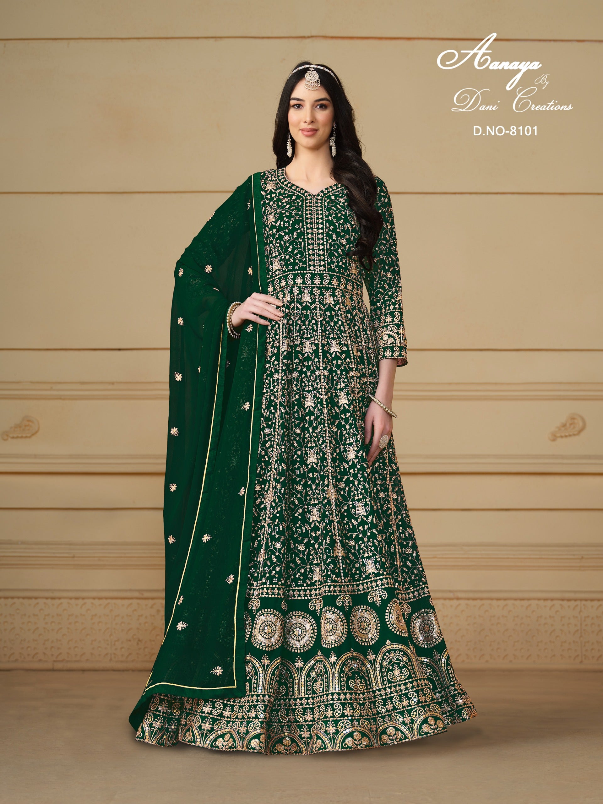 8101 Aanaya Vol 181 Dani Creation Faux Georgette Pakistani Salwar Suits