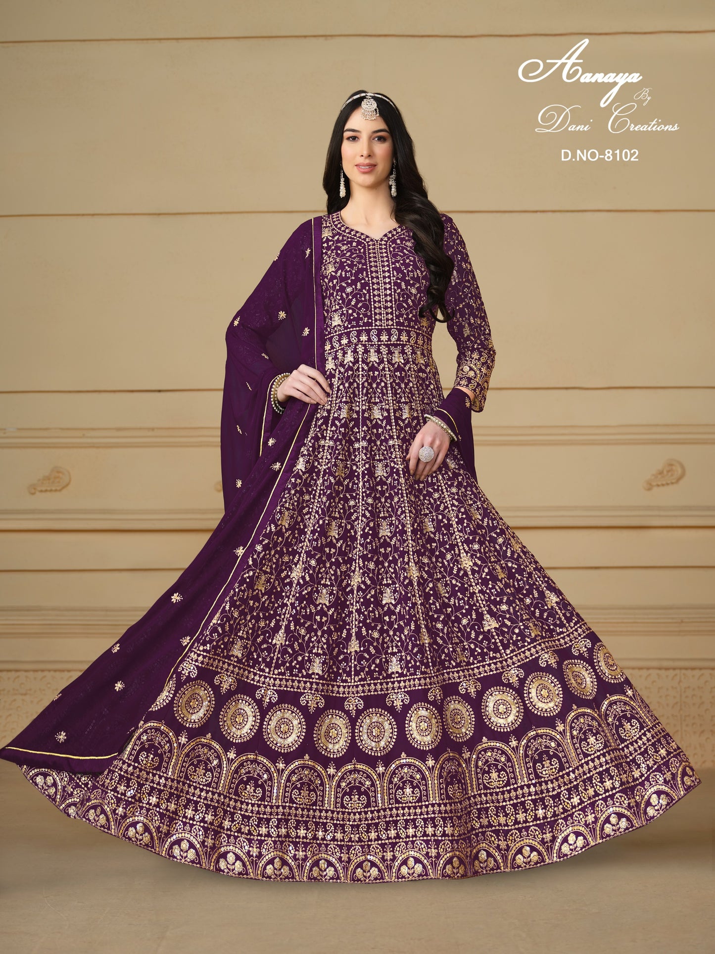 8102 Aanaya Vol 181 Dani Creation Faux Georgette Pakistani Salwar Suits