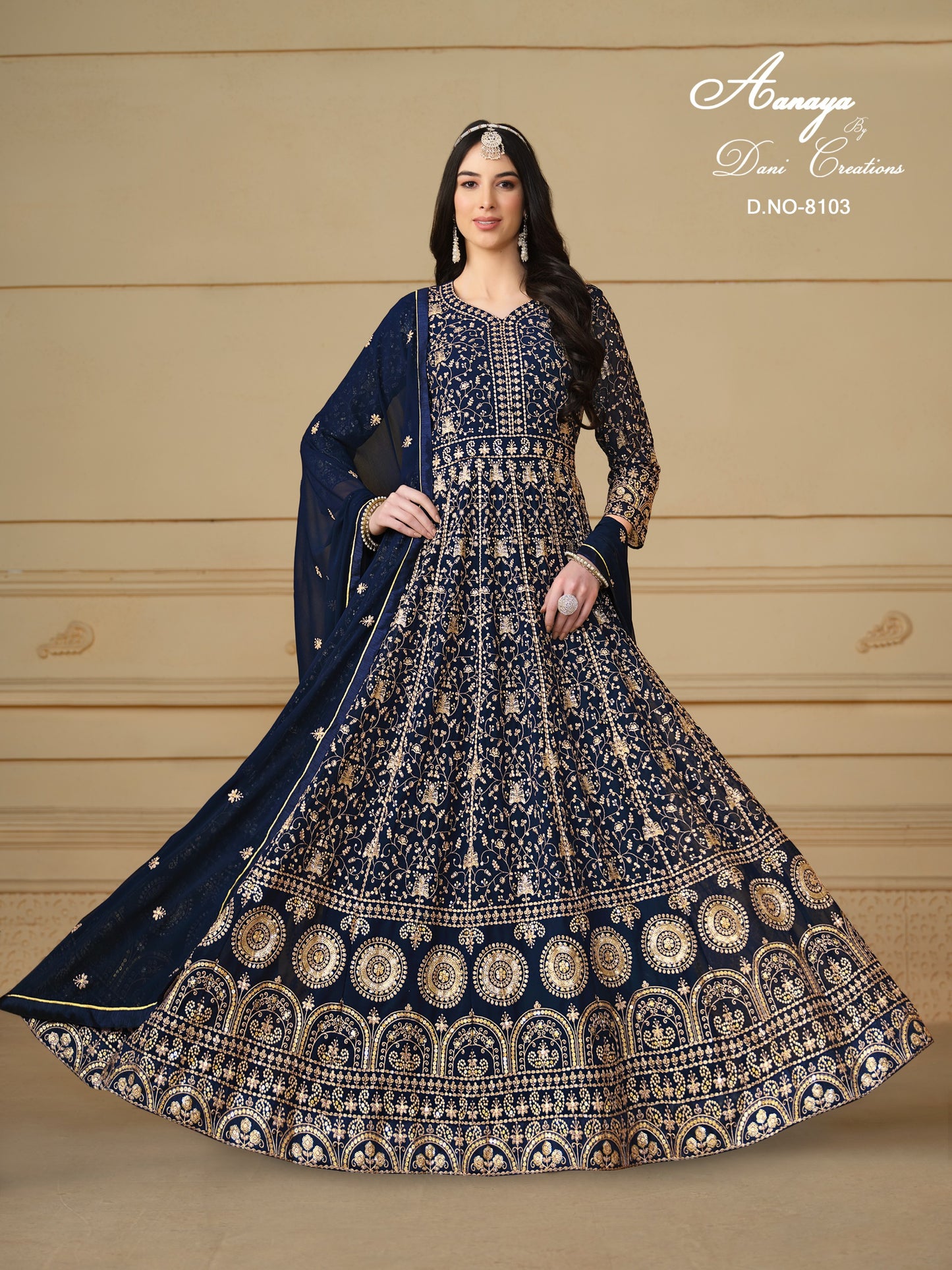 8103 Aanaya Vol 181 Dani Creation Faux Georgette Pakistani Salwar Suits