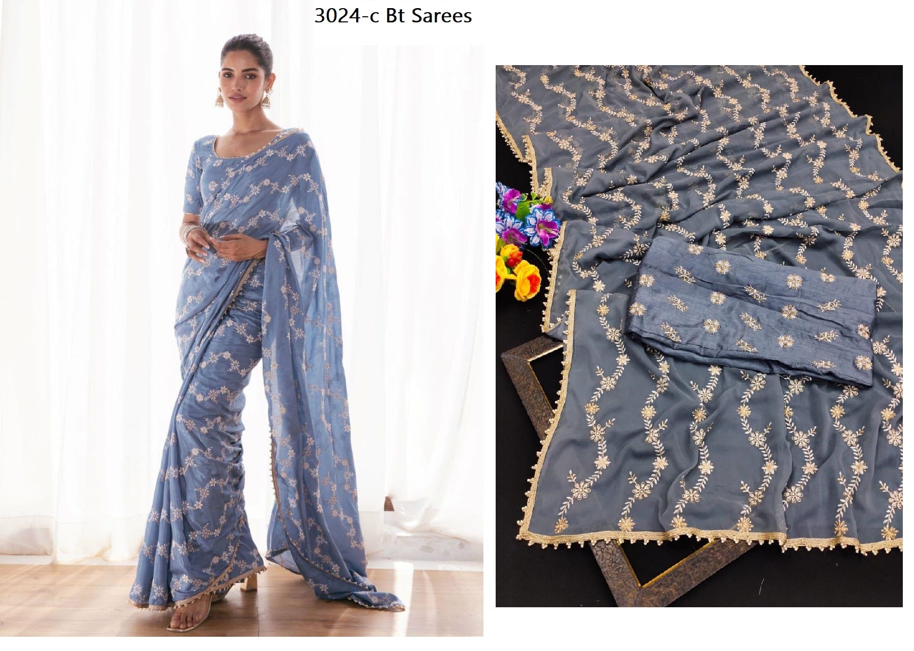 3024-C Bt Sarees