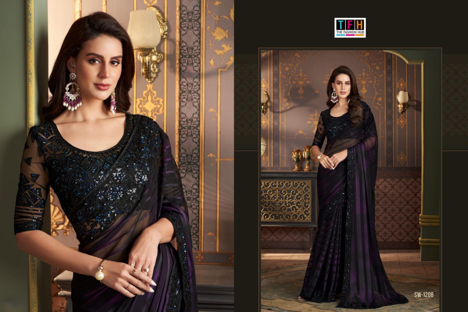 1208 Sandalwood Vol 12 Tfh Sarees