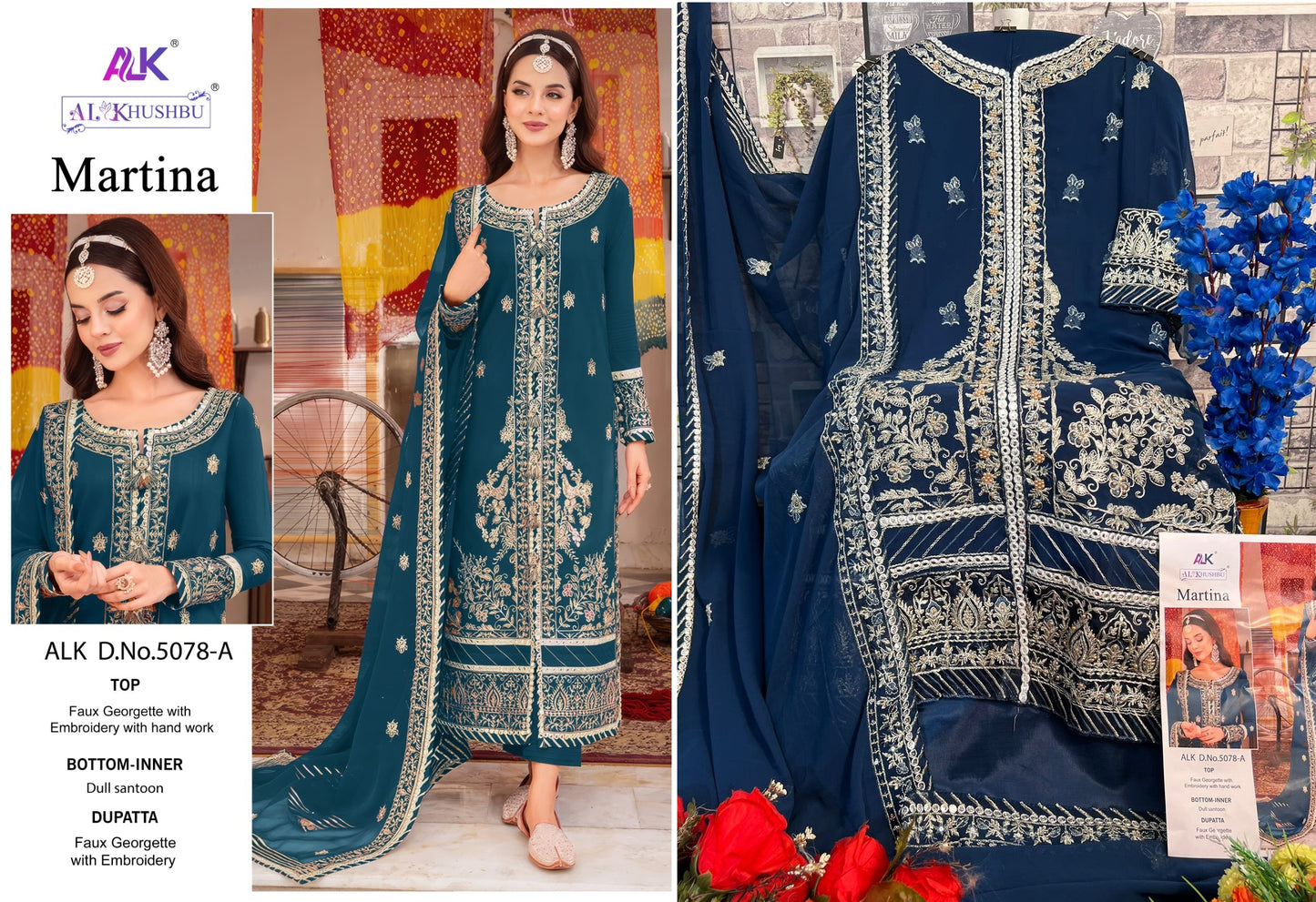 5078A Alk Pakistani Salwar Suits