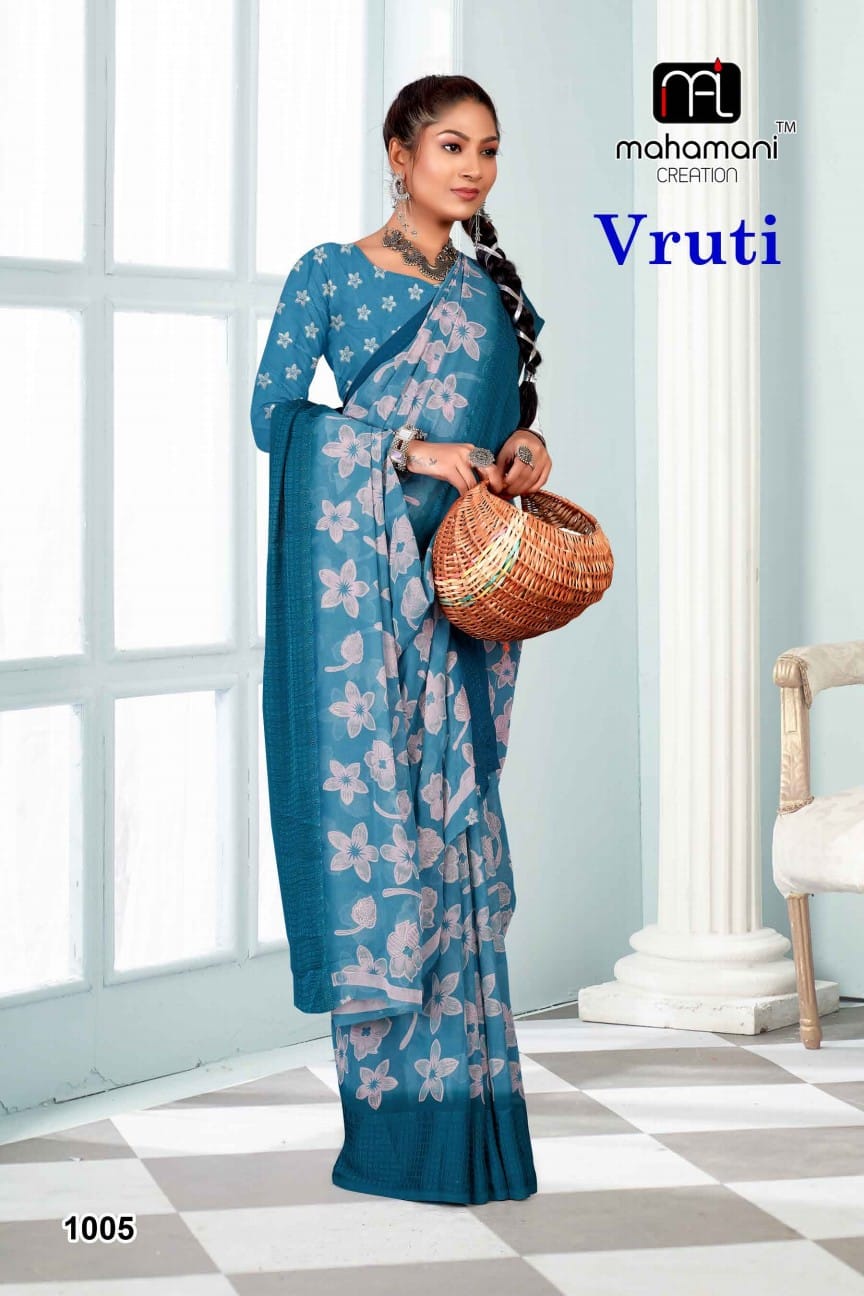 1005 Vruti Mahamani Creation Sarees