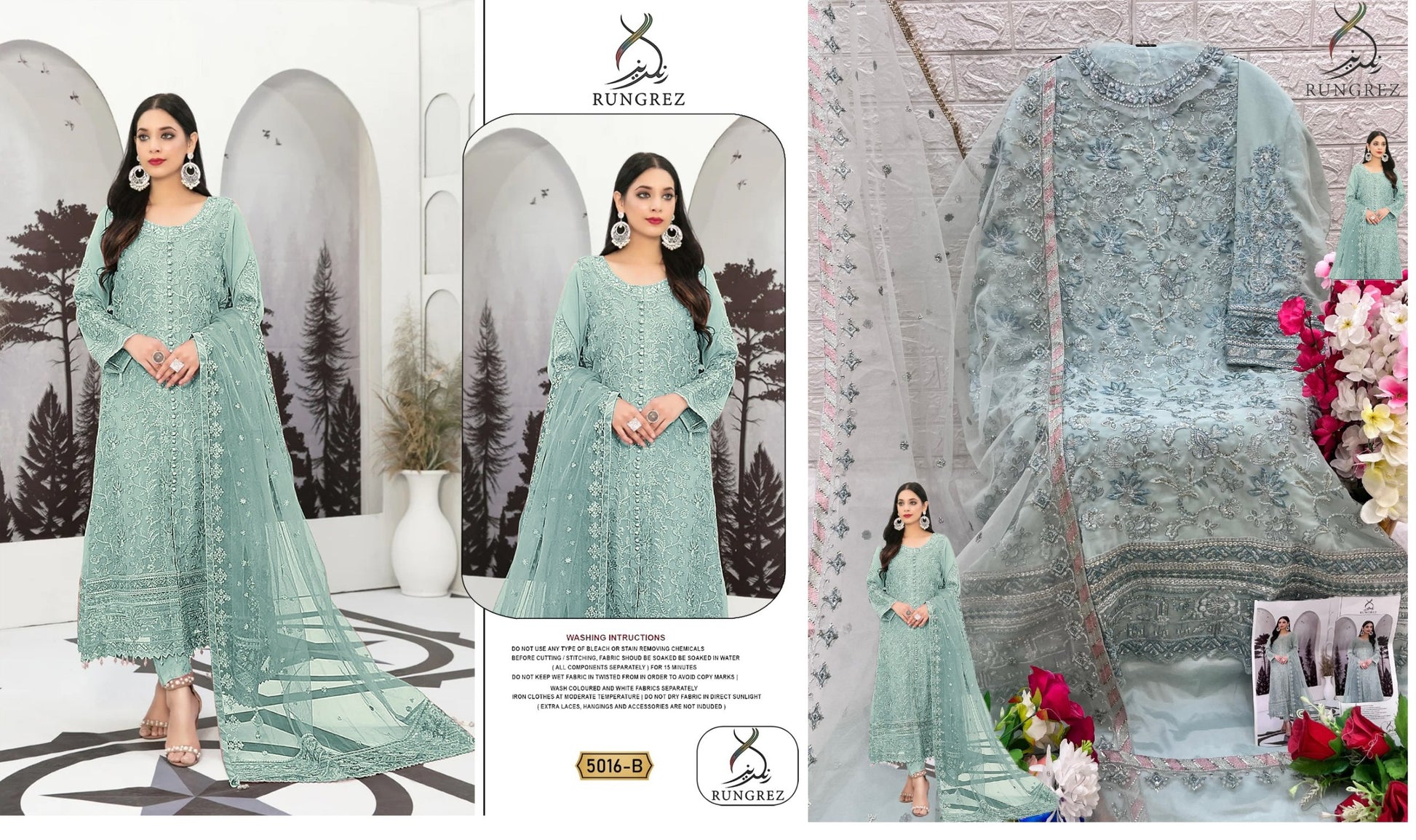 5016B Rungrez Pakistani Salwar Suits