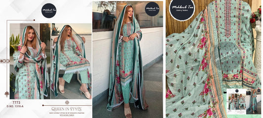 1318 A Mehboob Tex Pakistani Salwar Suits