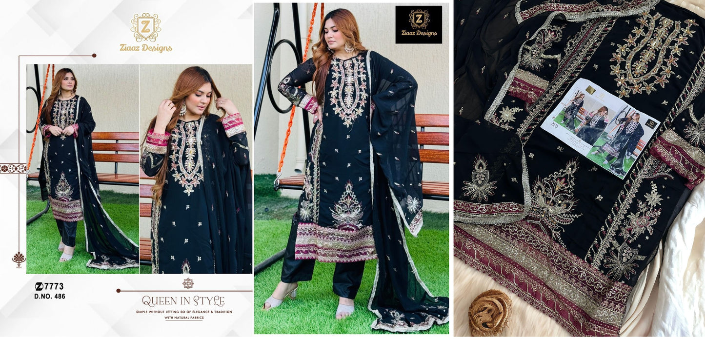 486 Ziaaz Designs Pakistani Salwar Suits