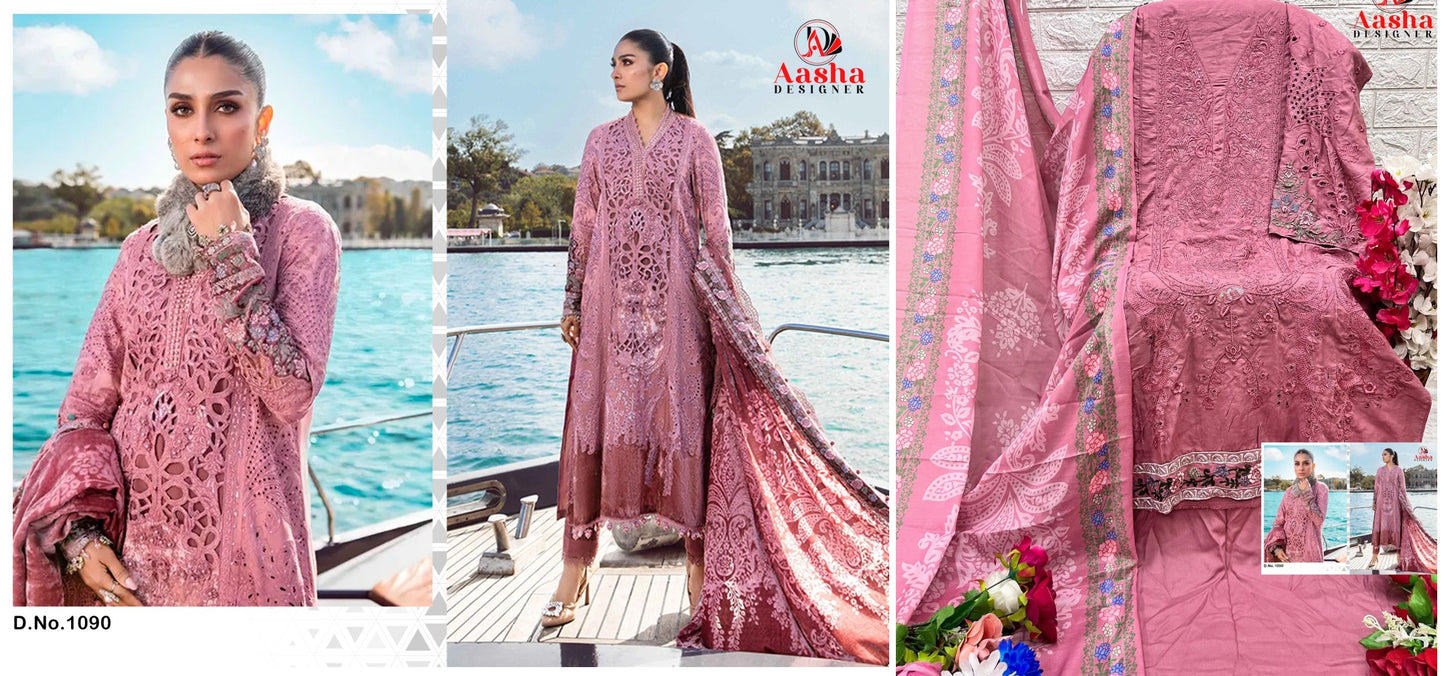 1090 Aasha Designer Pakistani Salwar Suits