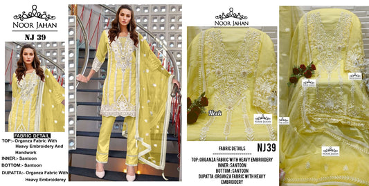 Nj 39 Noor Jahan Pakistani Salwar Suits