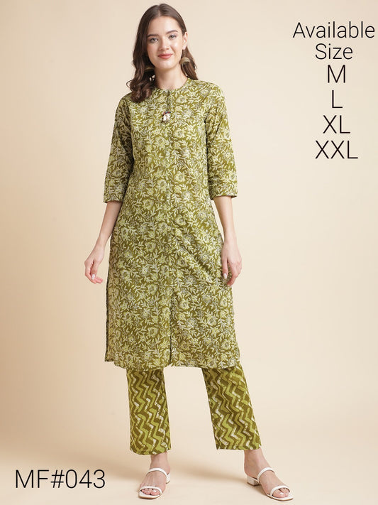 Mf 43 Msm Kurti Pant Set