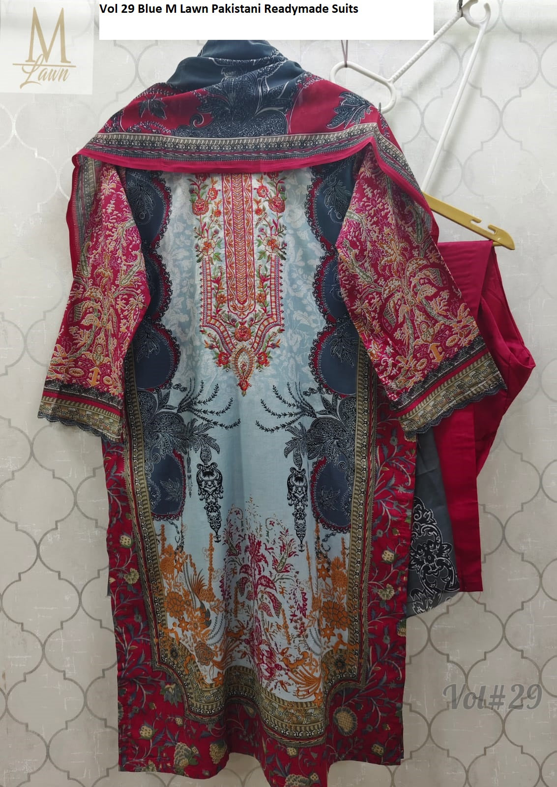 Vol 29 Blue M Lawn Pakistani Readymade Suits