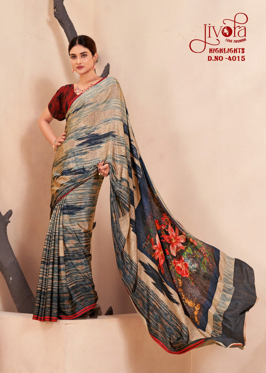 4015 Highlight Jivora Sarees