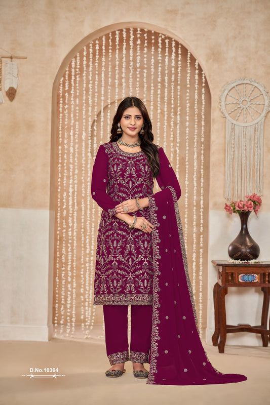 10364 Vol 36 Anjubaa Unstitched Suits