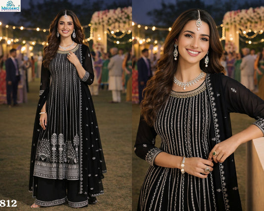 812 Zarina Mrudangi Premium Georgette Readymade Suits