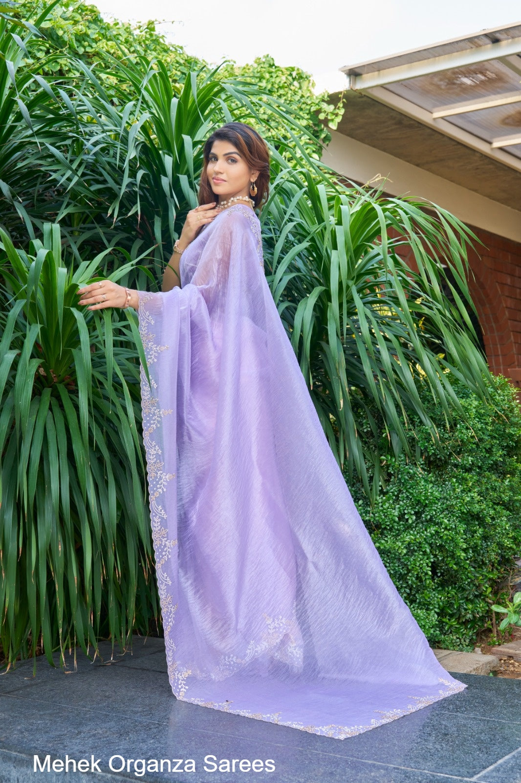 814B Mehek Organza Sarees