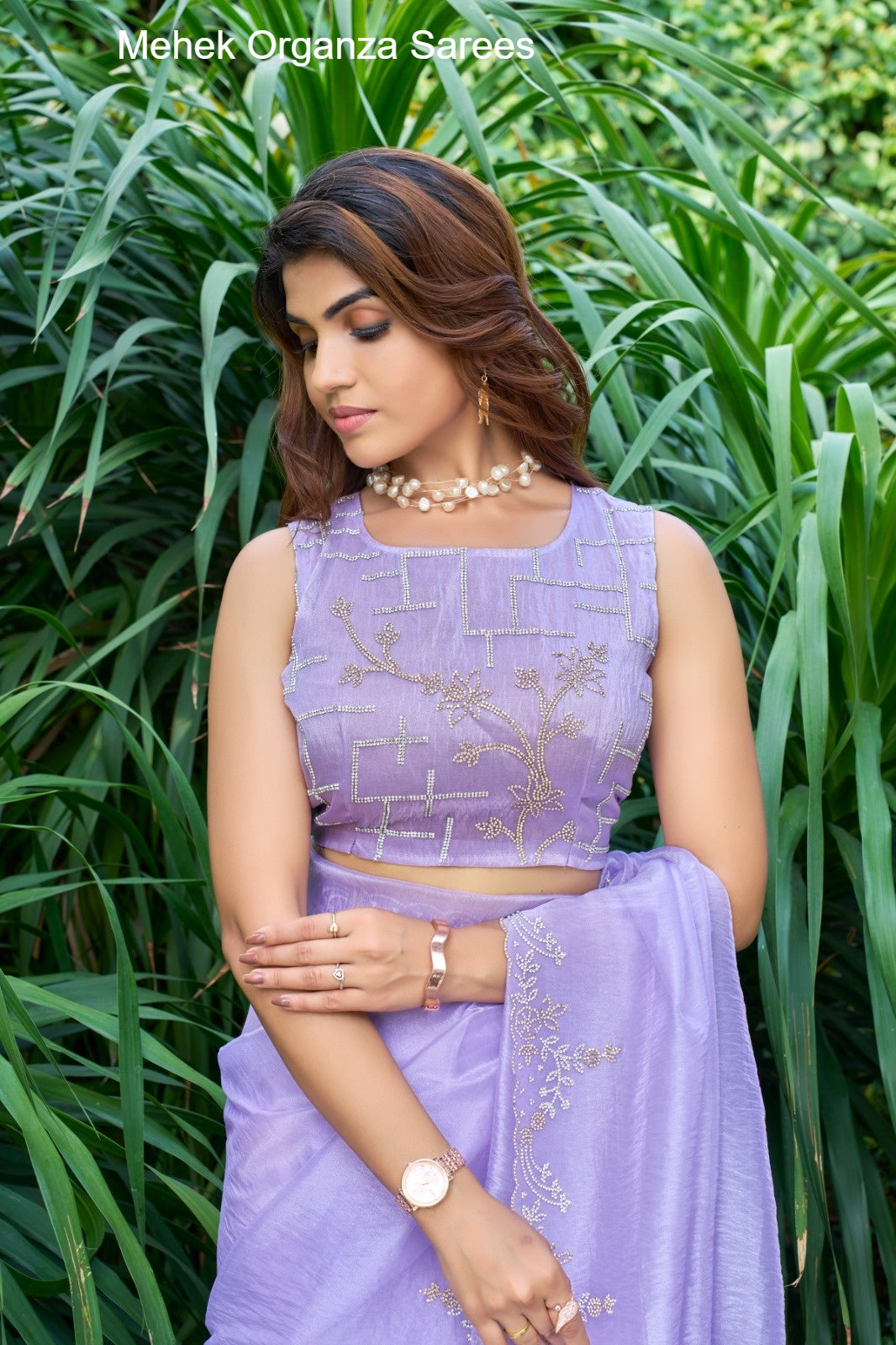 814B Mehek Organza Sarees