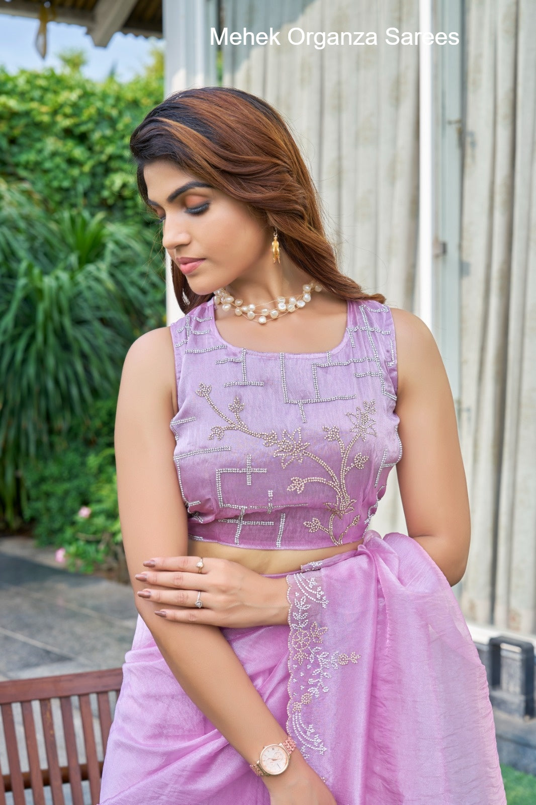 814C Mehek Organza Sarees