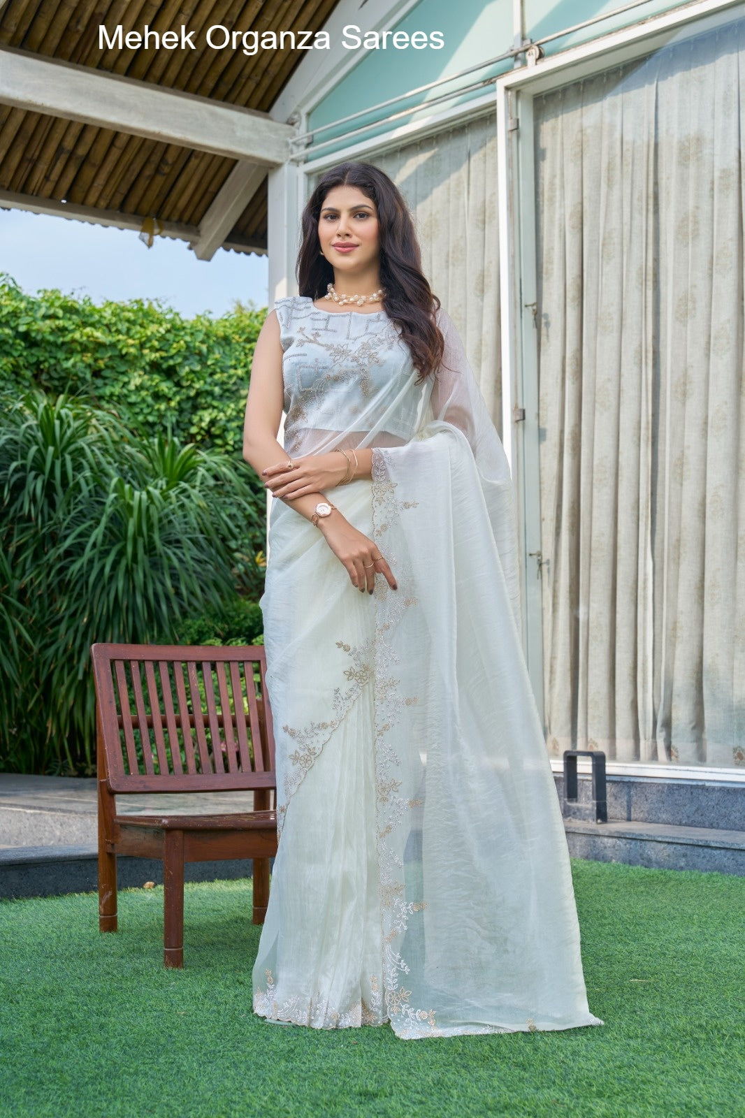 814D Mehek Organza Sarees