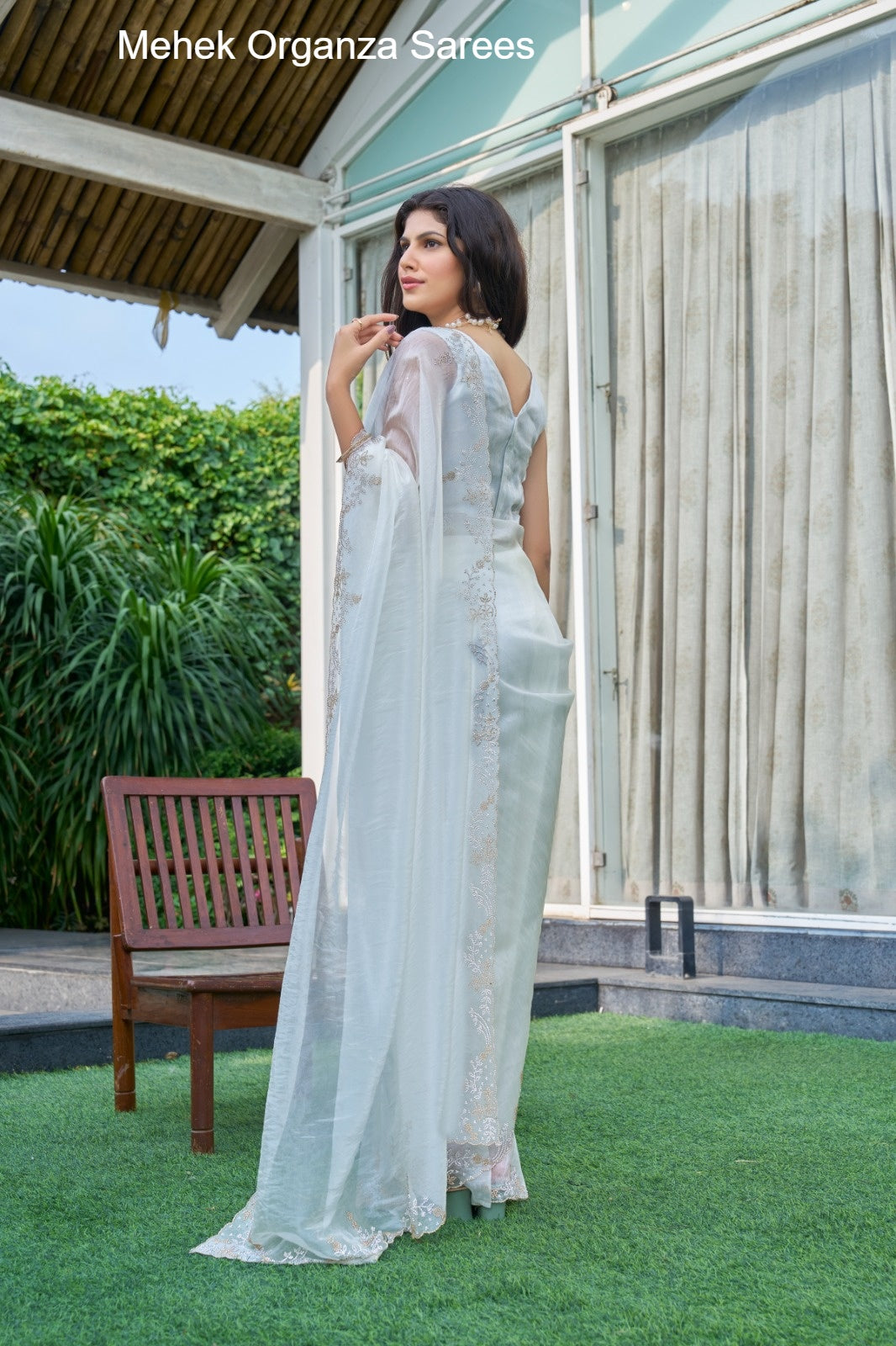 814D Mehek Organza Sarees