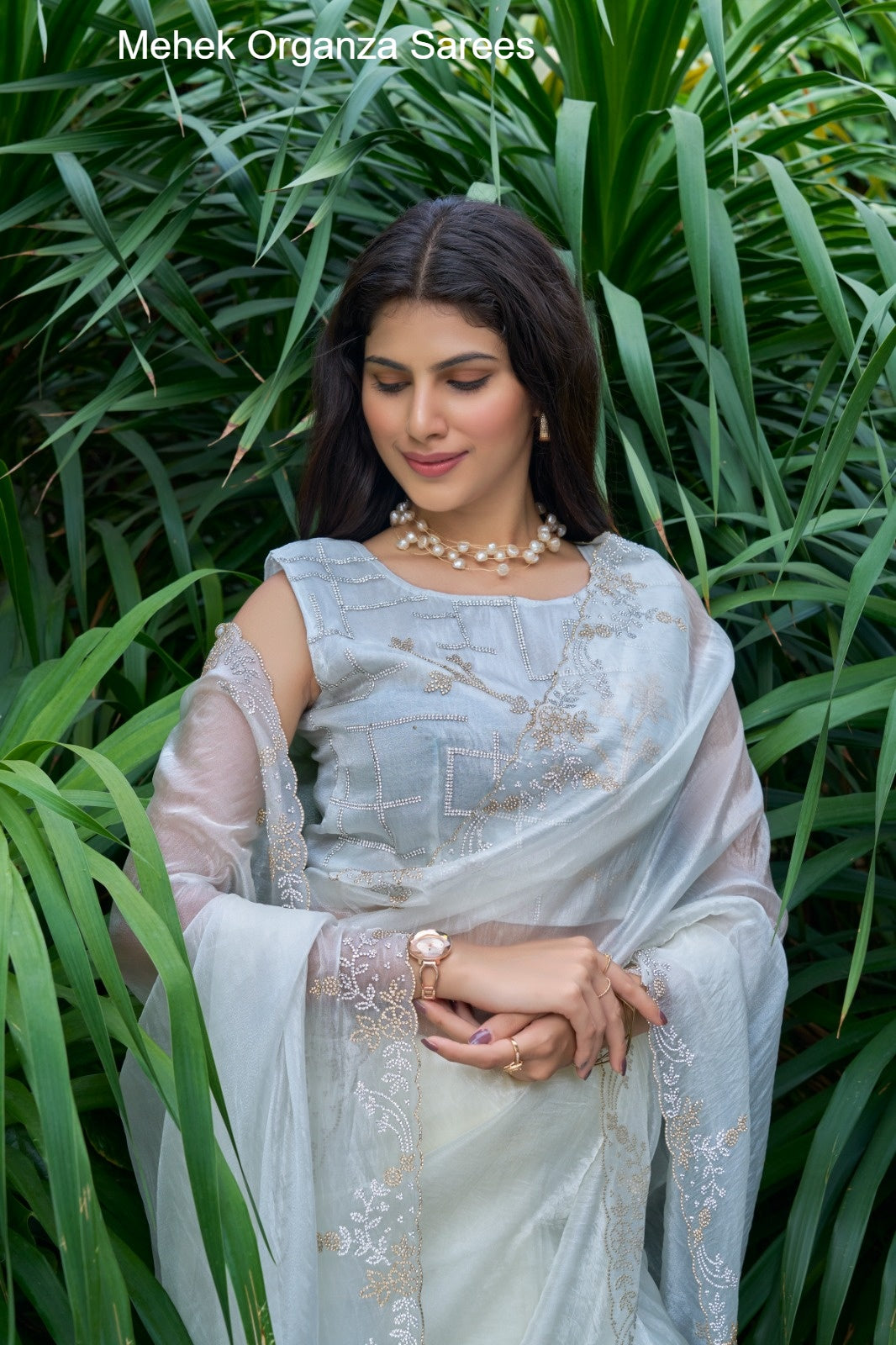 814D Mehek Organza Sarees