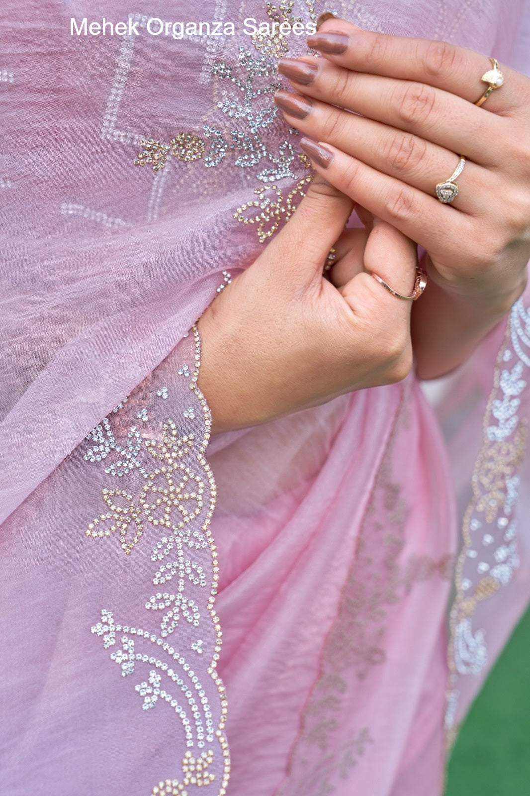 814E Mehek Organza Sarees