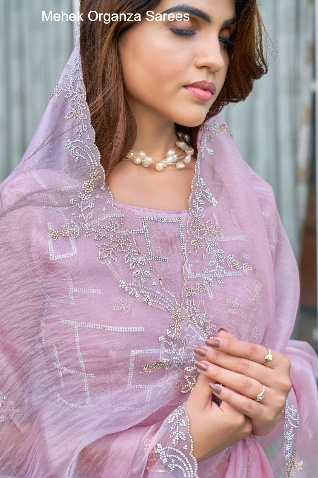 814E Mehek Organza Sarees