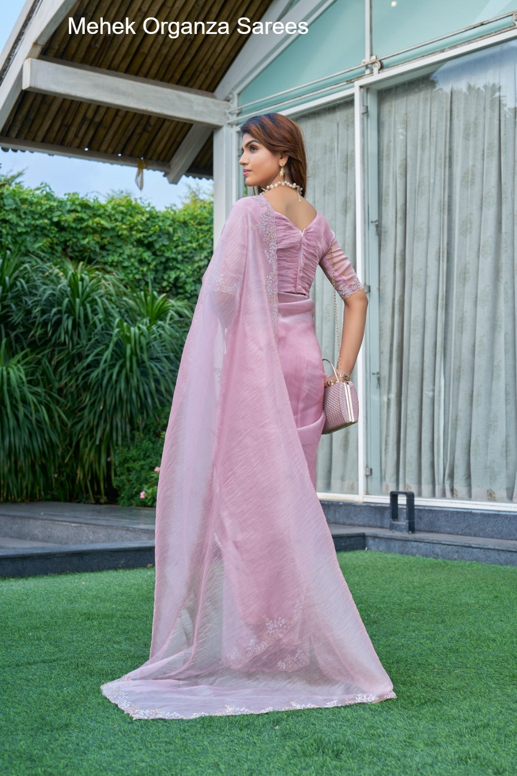 814E Mehek Organza Sarees