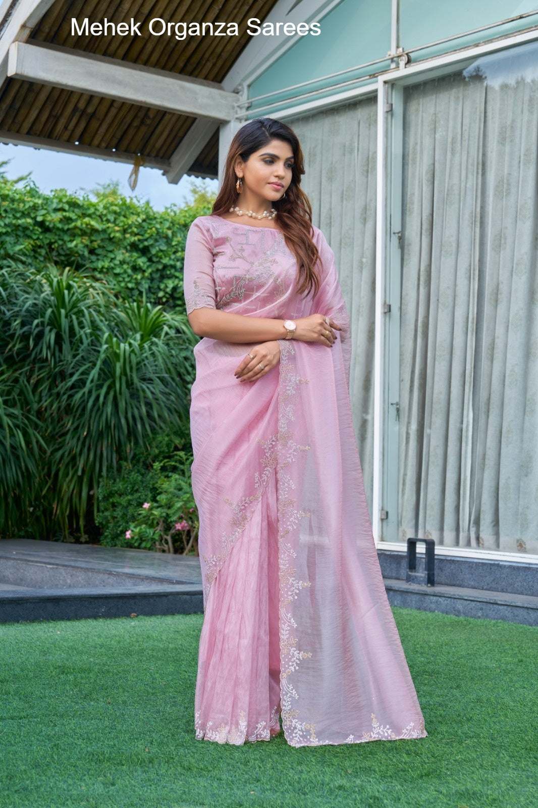 814E Mehek Organza Sarees