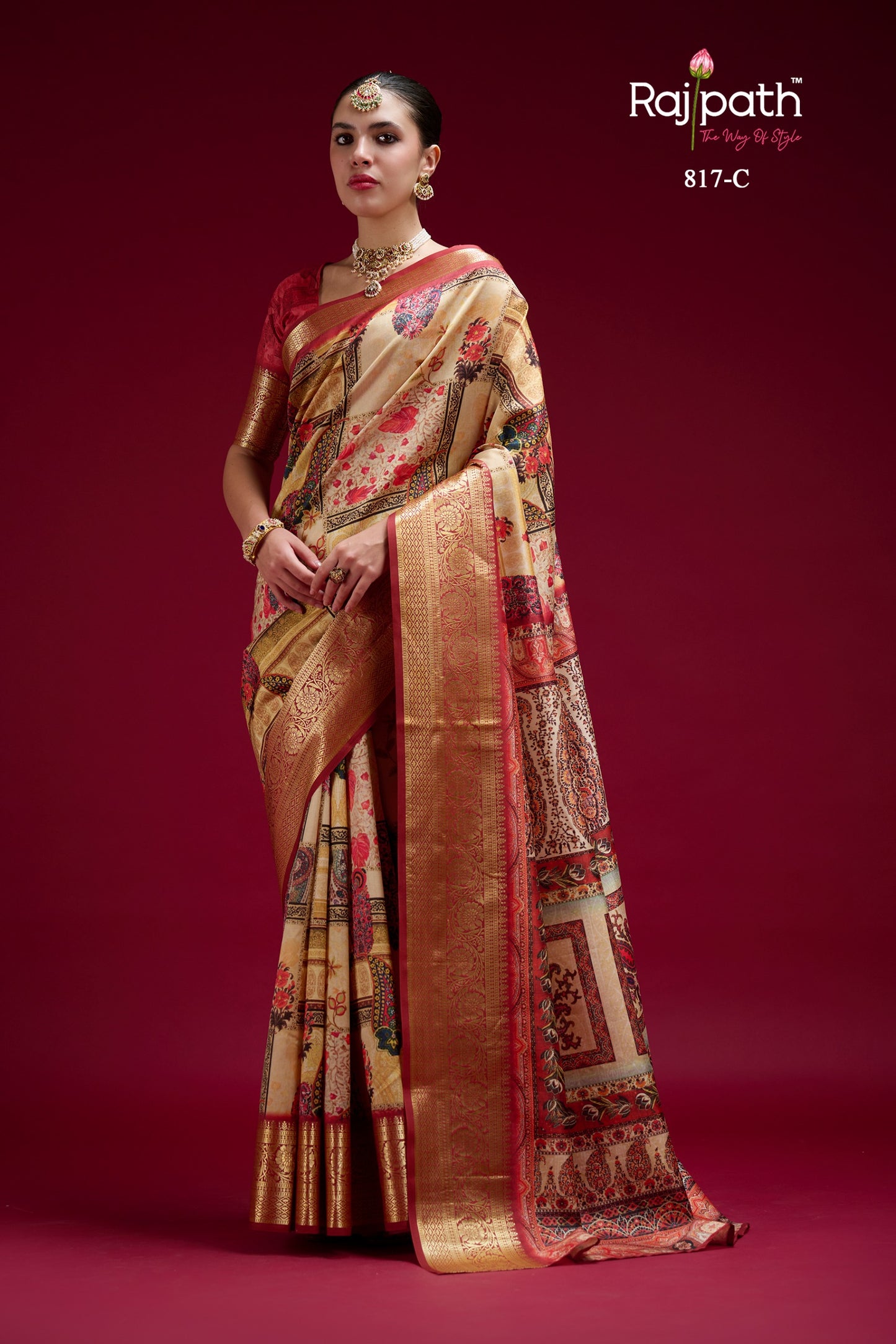 817-C Saaria Rajpath Silk Sarees