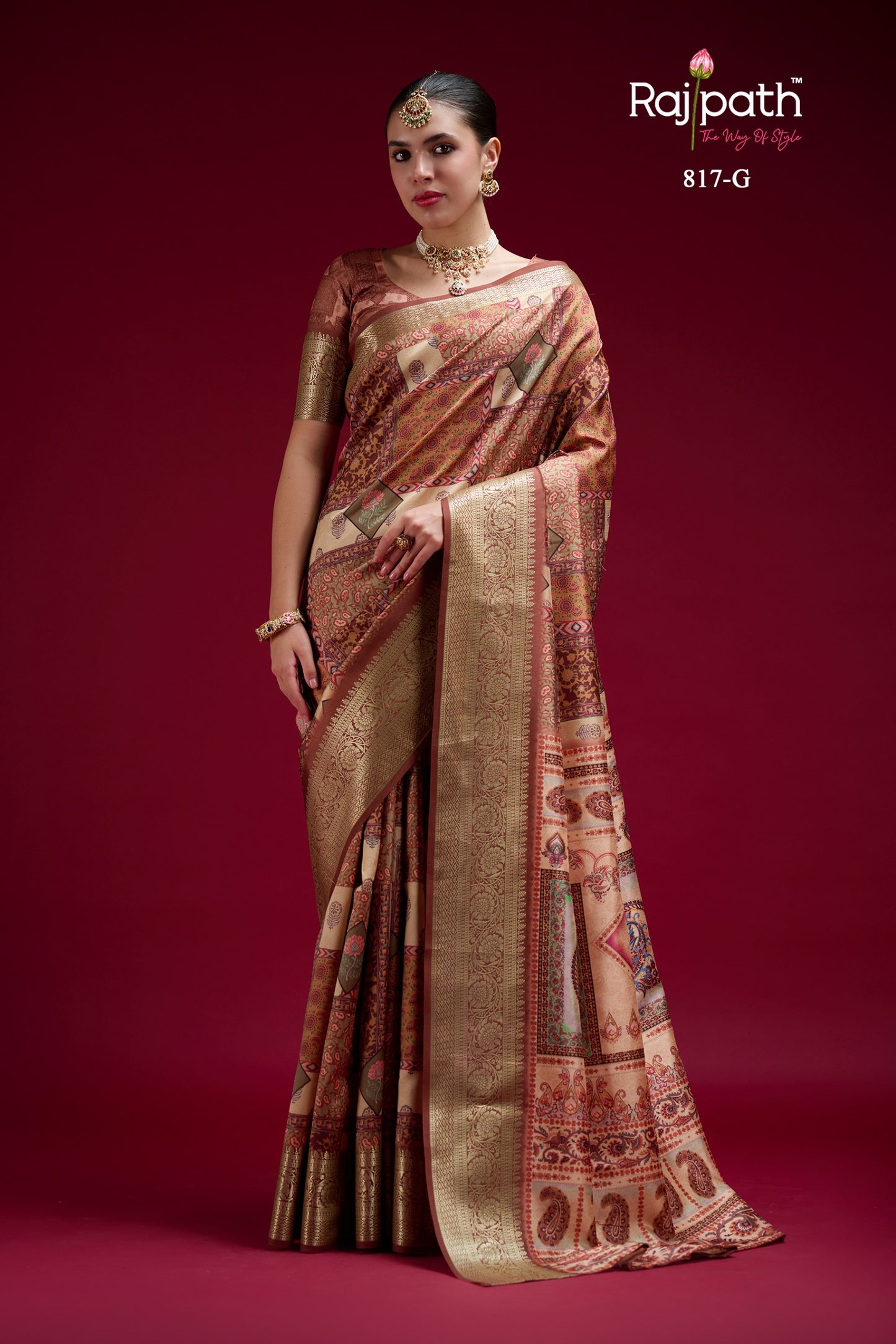 817-G Saaria Rajpath Silk Sarees