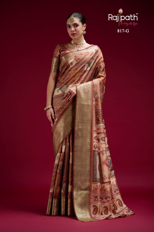 817-G Saaria Rajpath Silk Sarees