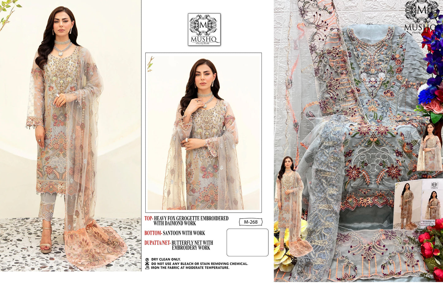 268 Mushq Pakistani Salwar Suits