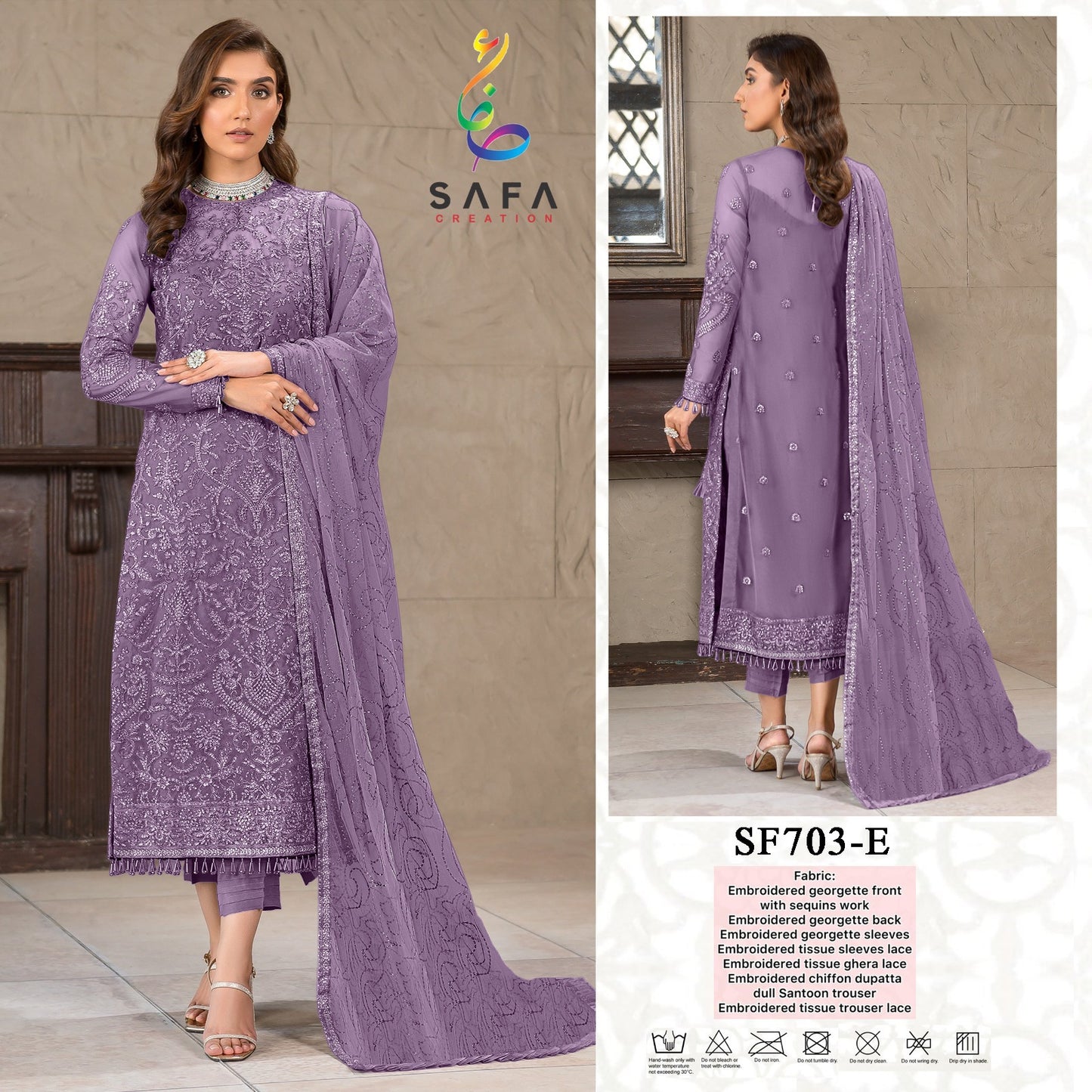 703E Safa Creation Pakistani Salwar Suits