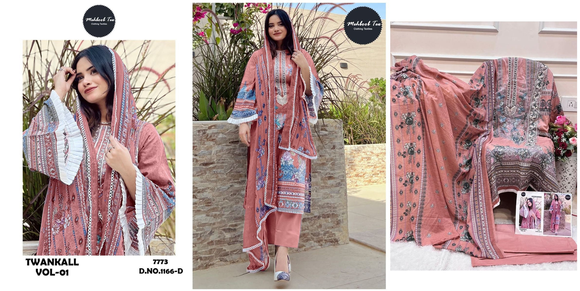 1166D Mehboob Tex Pakistani Salwar Suits