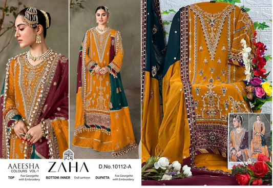 10112A Zaha Pakistani Salwar Suits