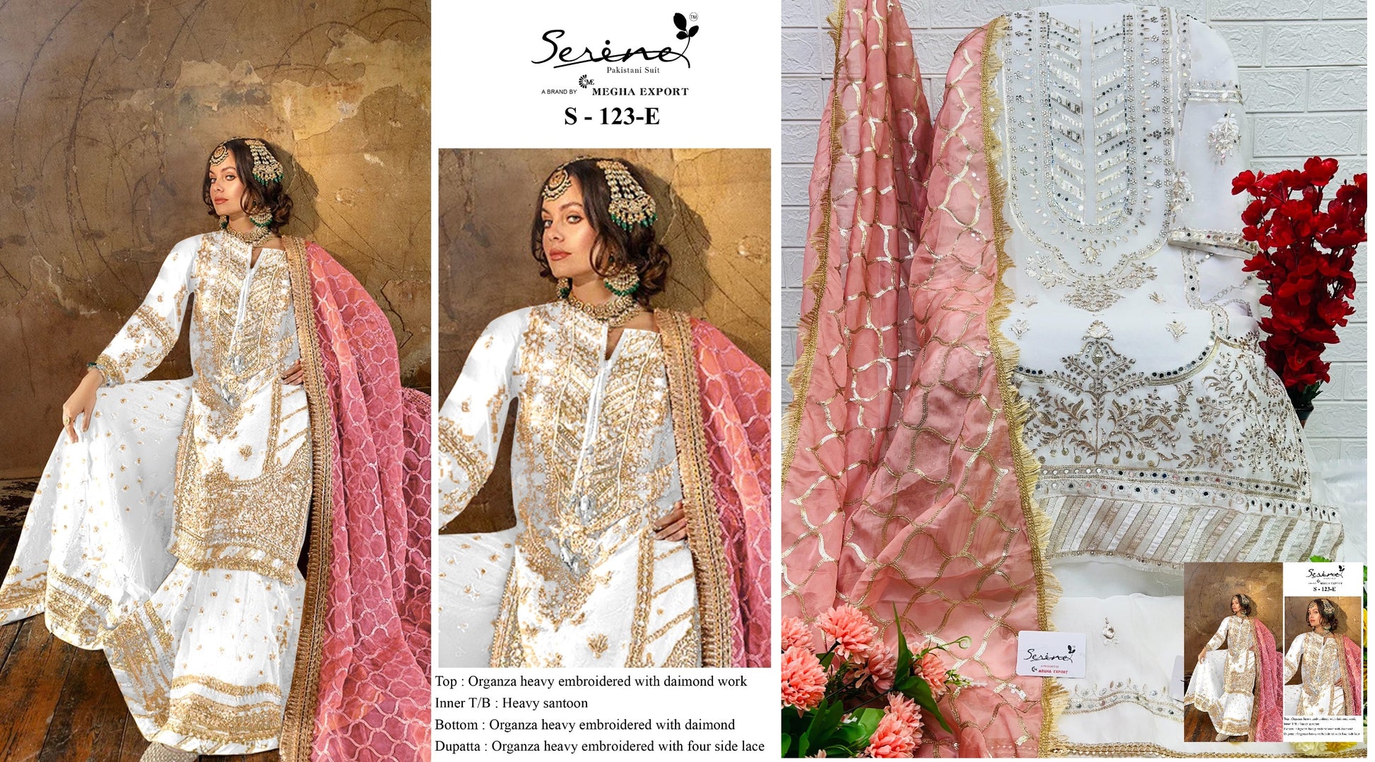 123E Serine Pakistani Salwar Suits