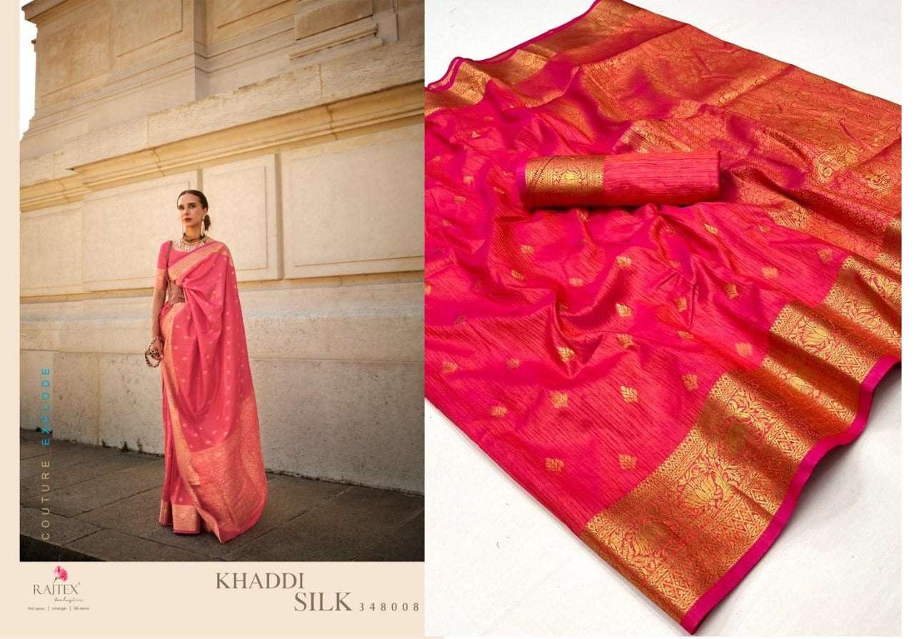 348008 Khaddi Rajtex Sarees