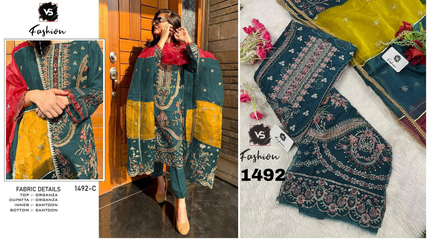 1492C Vs Fashion Pakistani Salwar Suits