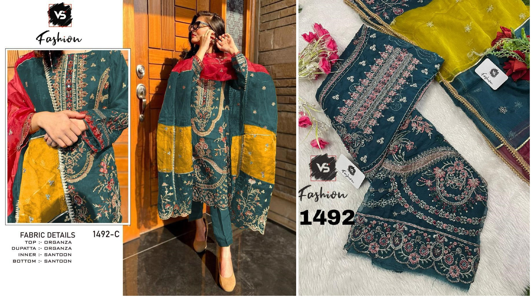 1492C Vs Fashion Pakistani Salwar Suits