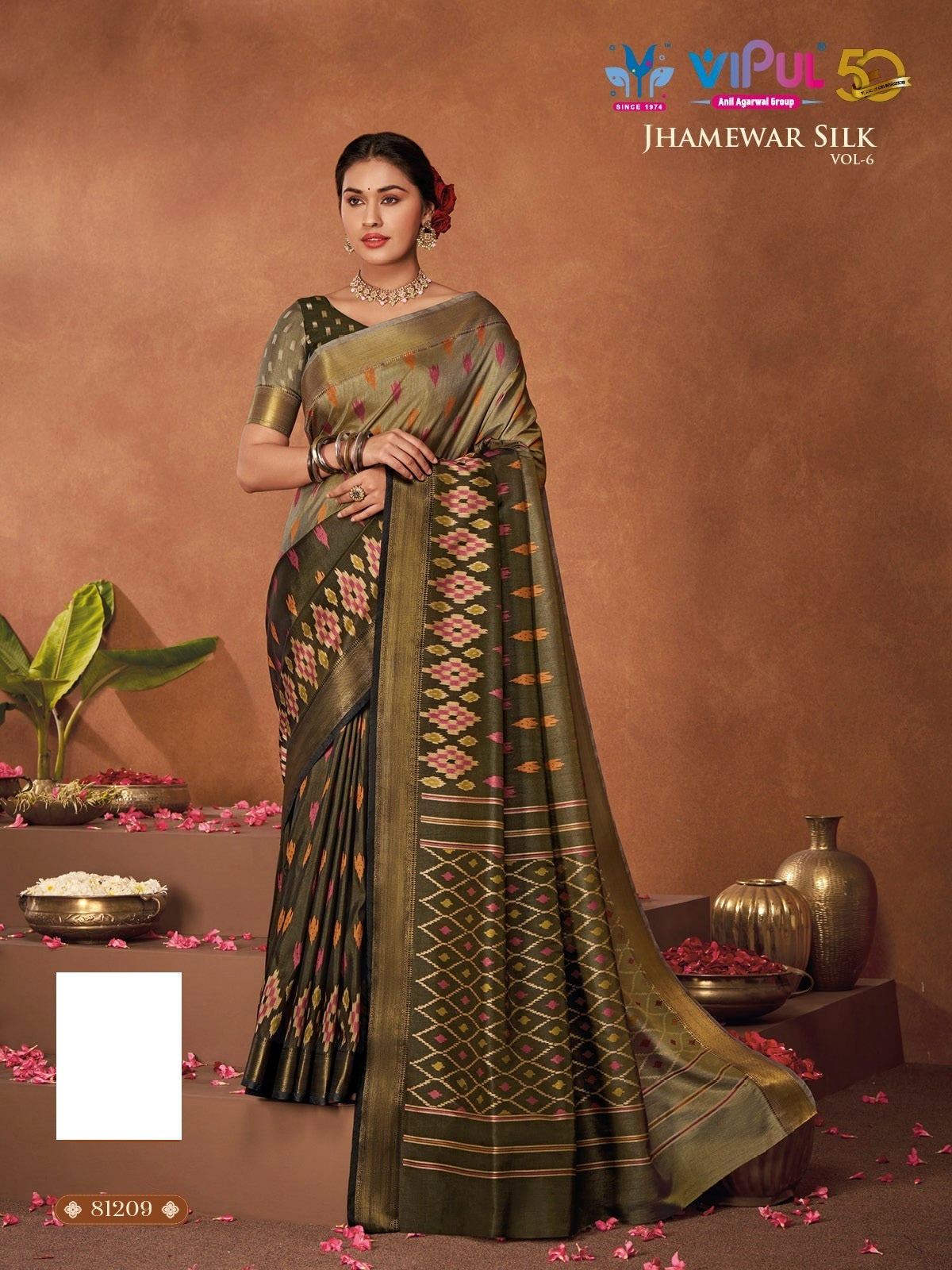81209 Jhamewar Vol 6 Vipul Sarees