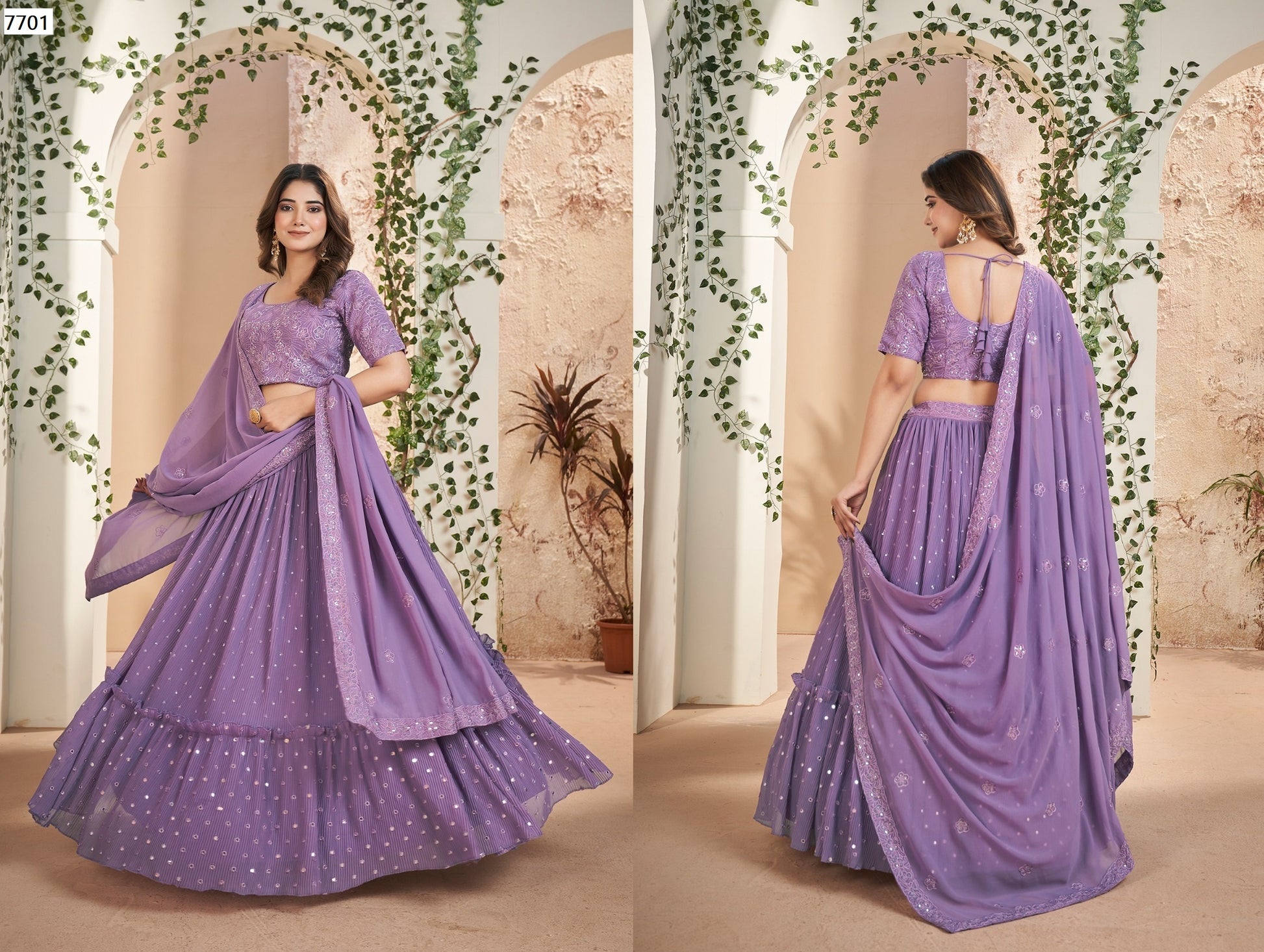 7701 Gulkanya Vol 5 Aahvan Designs Lehenga Choli