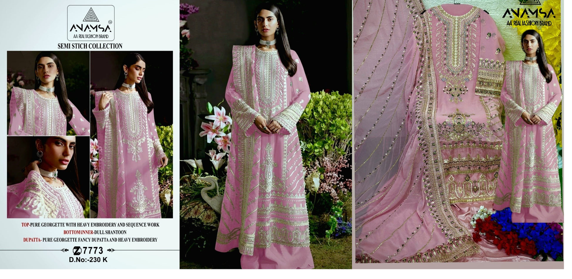 230K Anamsa Pakistani Salwar Suits