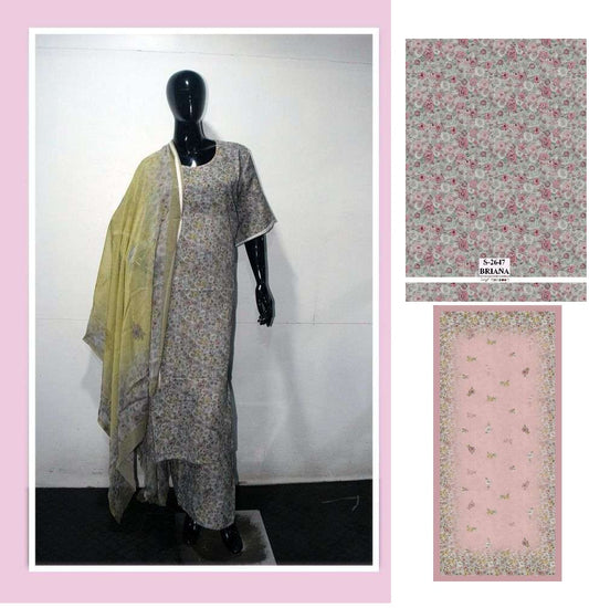 2647 Briana Ganga Unstitched Suits