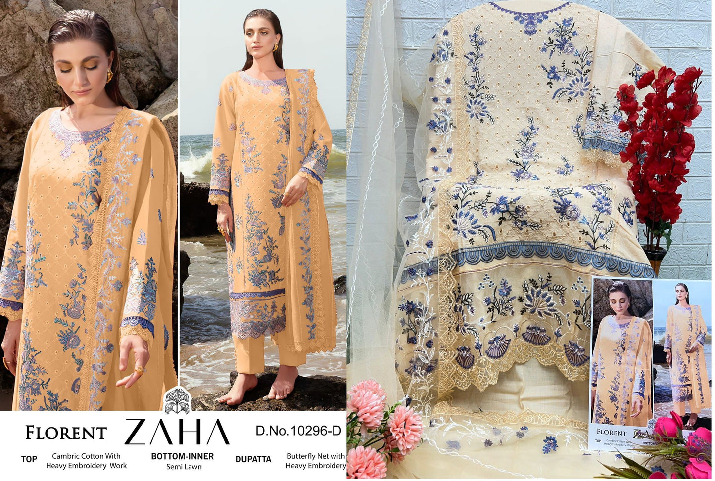 10296D Florent Zaha Pakistani Salwar Suits