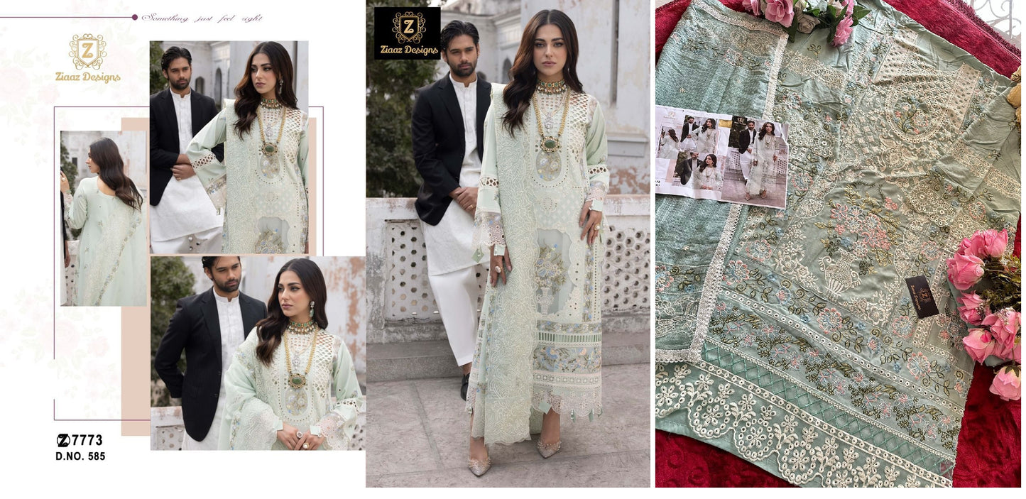 585 Ziaaz Designs Pakistani Salwar Suits