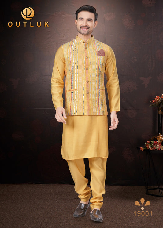 19001 Wedding Collection Vol 19 Outluk Mens Kurta Pyjama