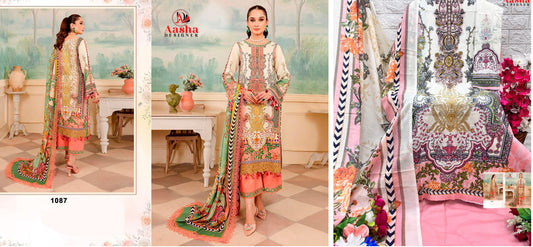 1087 Aasha Designer Pakistani Salwar Suits