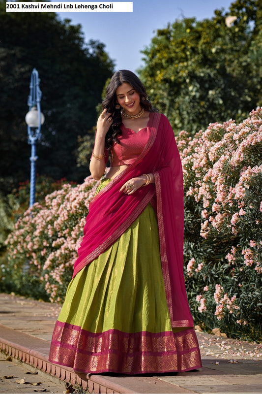 2001 Kashvi Pista Lnb Lehenga Choli