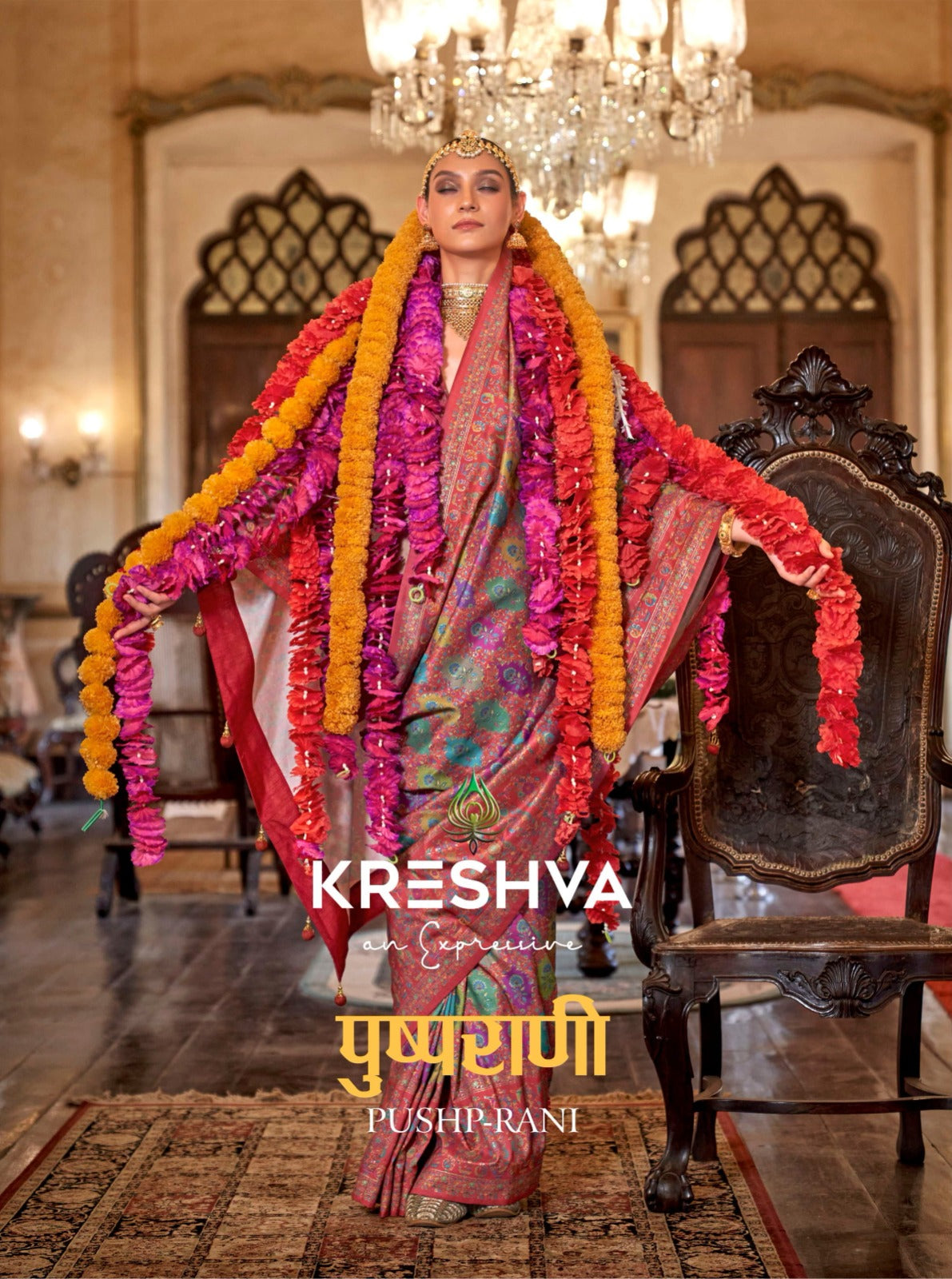 817 Pushpa Rani Kreshva Print Sarees
