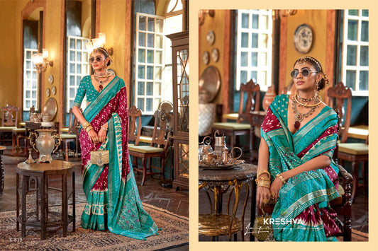 819 Palav Patola Kreshva Silk Sarees