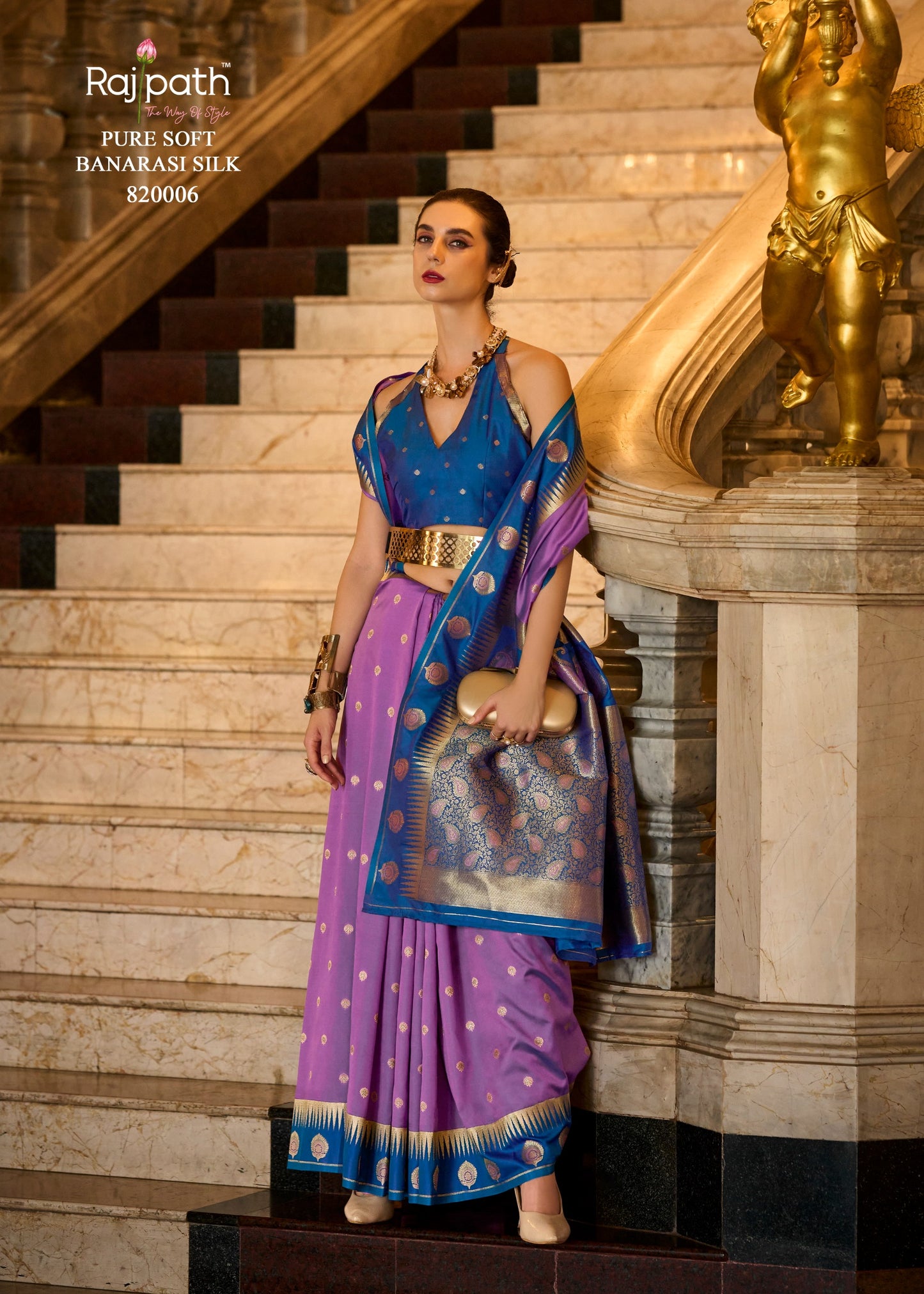 820006 Cherry Rajpath Silk Sarees